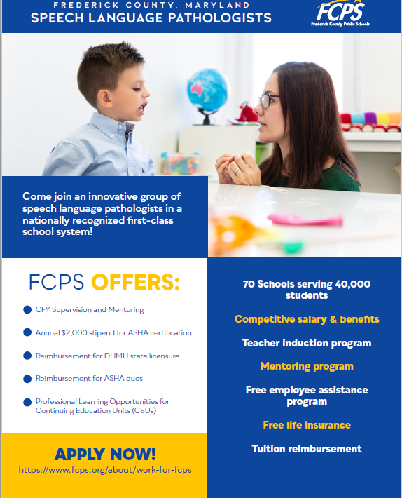 apvierra's tweet image. @FCPSjobs is hosting a Special Education Showcase!! Come learn more about our Special Education programs! Representatives will be available to share information about our different programs, SLPs, and Special Education Instructional Assistants! Registration is required.