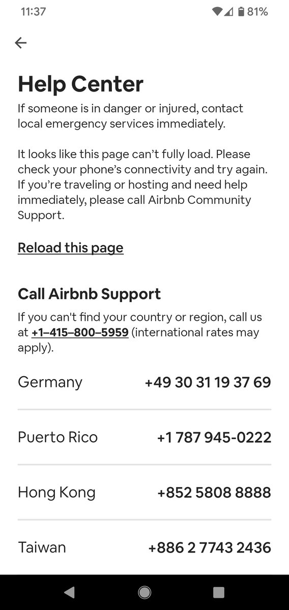 Presidentadow's tweet photo. @AirbnbHelp no one is responding to my dms. I can't get help through the app either. Please https://t.co/JzKp17Mxqj