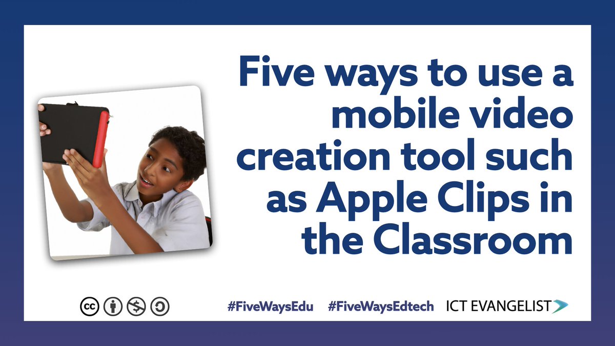 🚨 NEW POST: Five ways to use a mobile video creation tool such as Apple Clips in the classroom ictevangelist.com/five-ways-to-u… I hope you're finding these #FiveWaysEdu posts useful? Today's explores mobile video apps, such as Apple Clips. #EdTech #education #EduTwitter