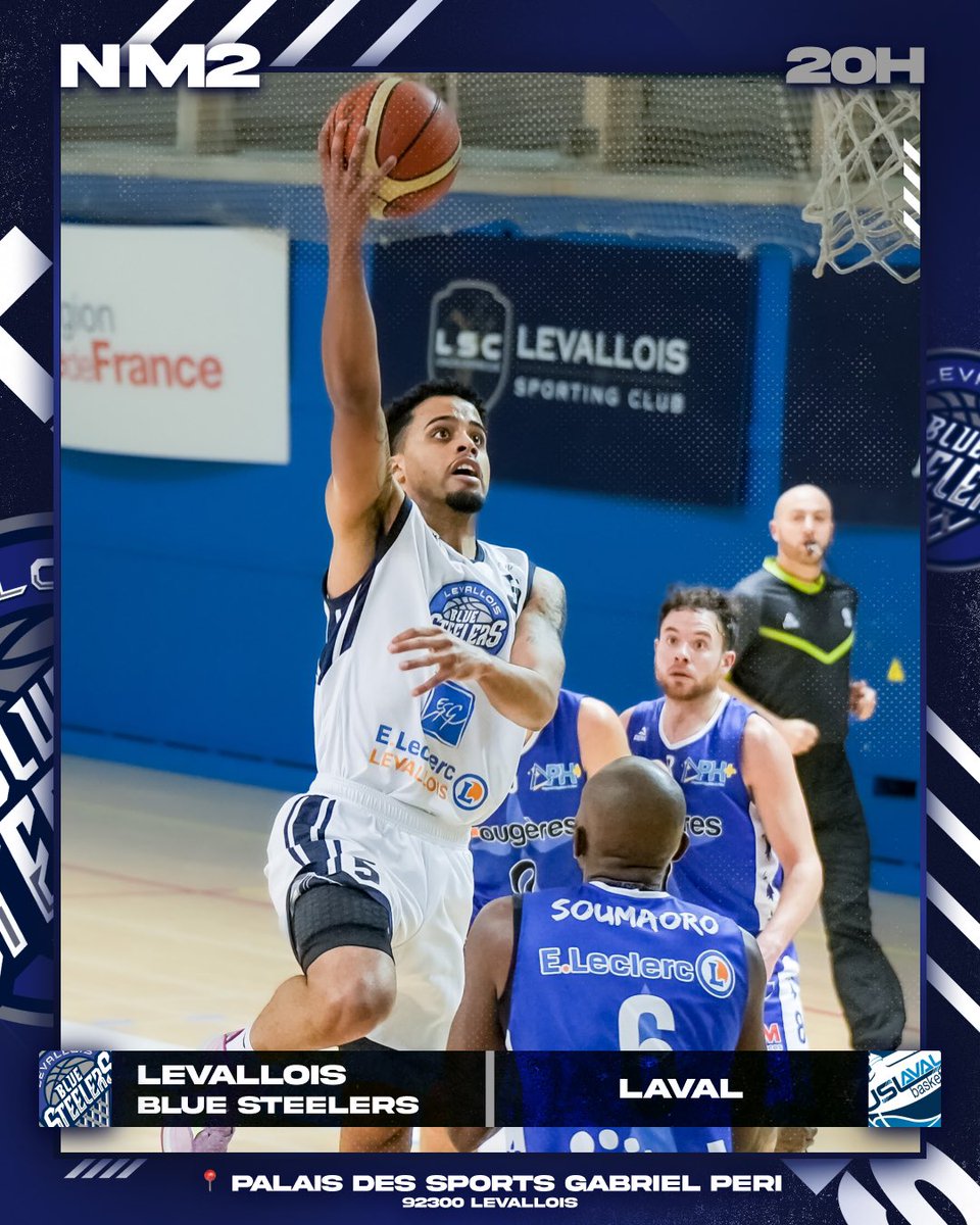 Les Blue Steelers du <a href="/LSC_Levallois/">Levallois Sporting Club</a> retrouvent la compétition demain à 20h au PDS Gabriel Péri pour leur première rencontre de 2023 contre Laval. Entrée libre. Venez nombreux! #nm2