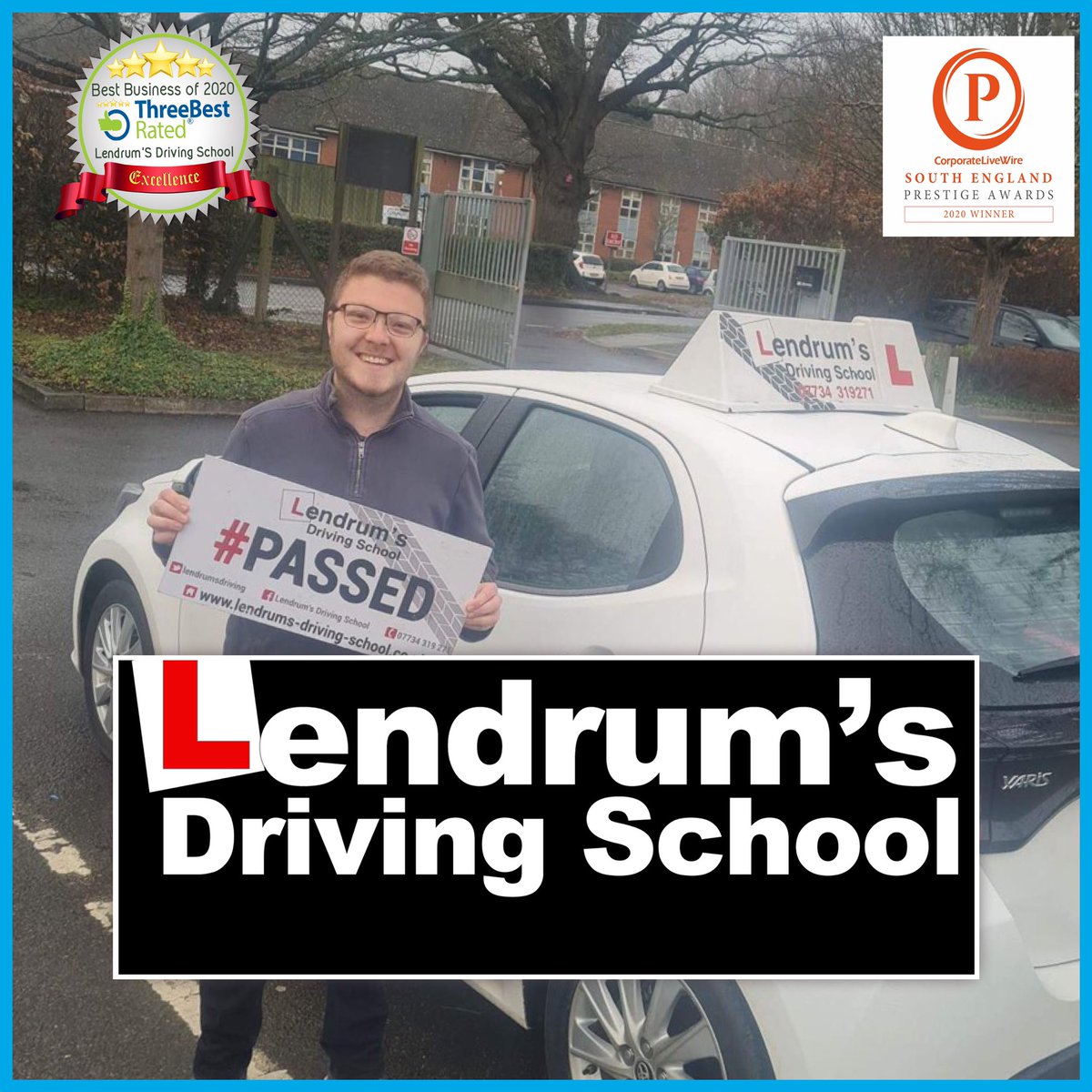 Congratulations to Tom for #passing his #drivingtest 1st time at #Southampton with #drivinginstructor Lisa