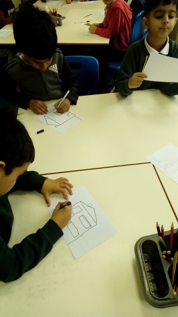 Mr_Hodgkinson's tweet photo. What a super #inspireday this week. We used a mosaic technique to produce our houses @YPSArtandDesign https://t.co/qHpfzFwqFF