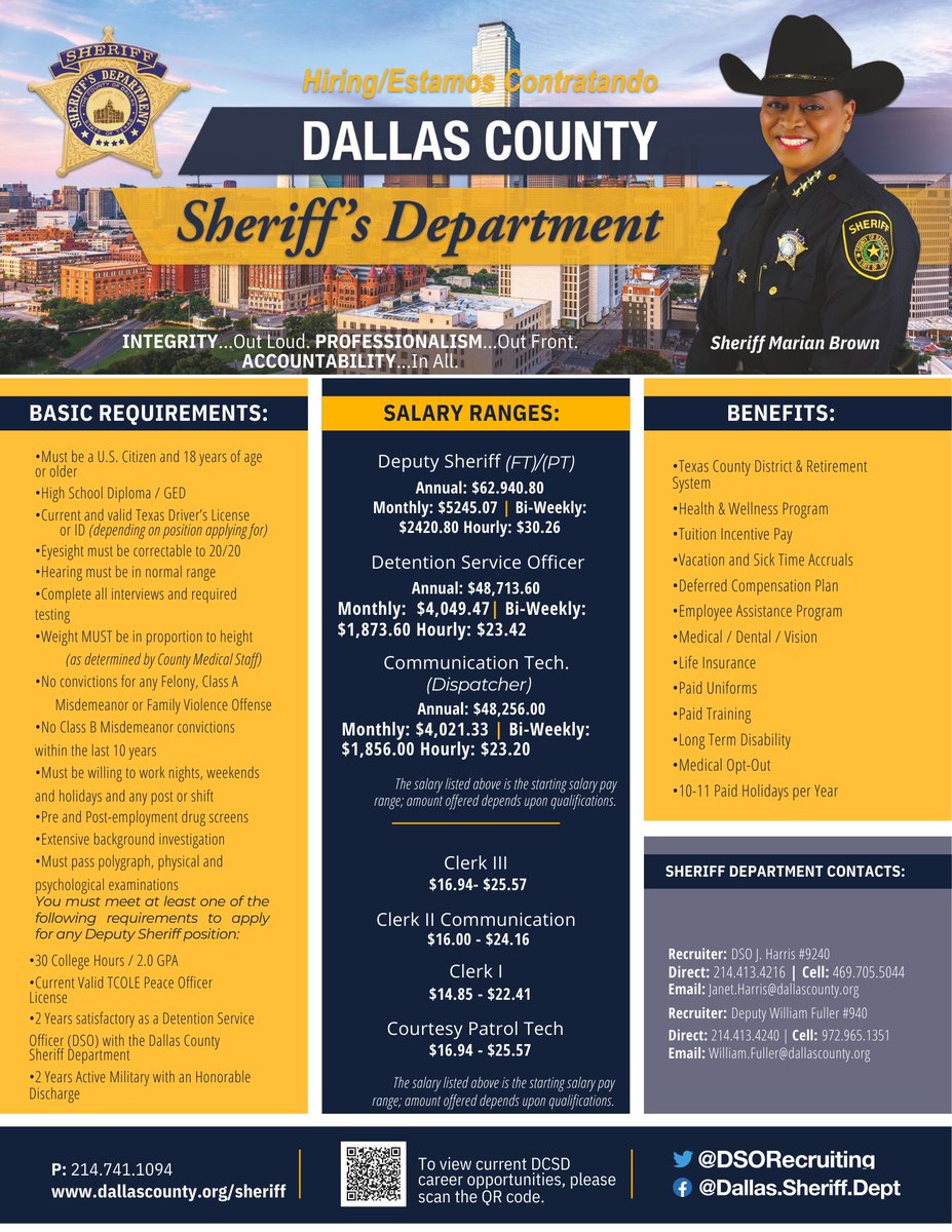 Dallas Sheriff Recruiting tweet media