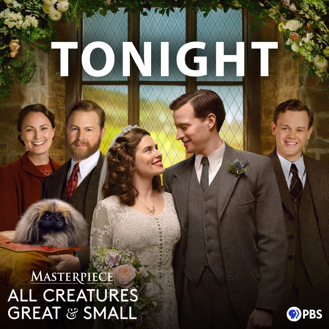 Tonight, return to the Yorkshire Dales for the third season of #AllCreaturesPBS, as the whole town comes together for James and Helen's wedding—but will there be a hitch at the hitching post? Find out at 9/8c.

Viking is proud to sponsor <a href="/masterpiecepbs/">MASTERPIECE | PBS</a>.