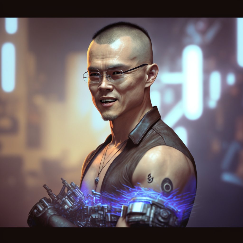 BashPavel's tweet photo. @cz_binance  as the cyborg
#BNB #Binance https://t.co/XQ9r99WBKX