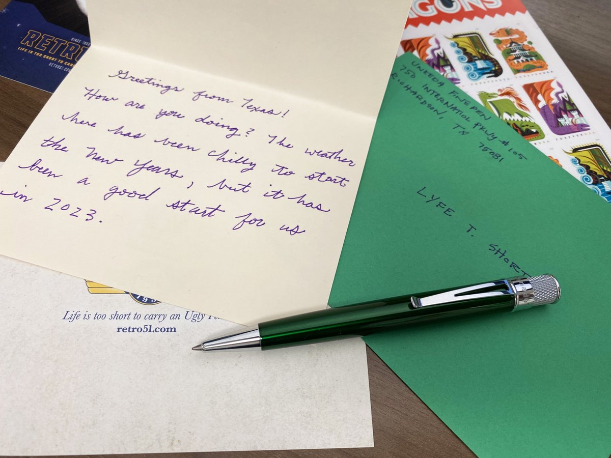 Retro1951's tweet photo. It is Universal Letter Writing Week!! Be sure to use a Retro51 pen to write your holiday "thank you" cards!
#retro51 #letter #writing #letterwriting #retropen #pen #thank #you #thankyou #journal #bulletjournal #giftidea #giftideas #gifts #writer #holiday #newyear https://t.co/DbaOt8s395