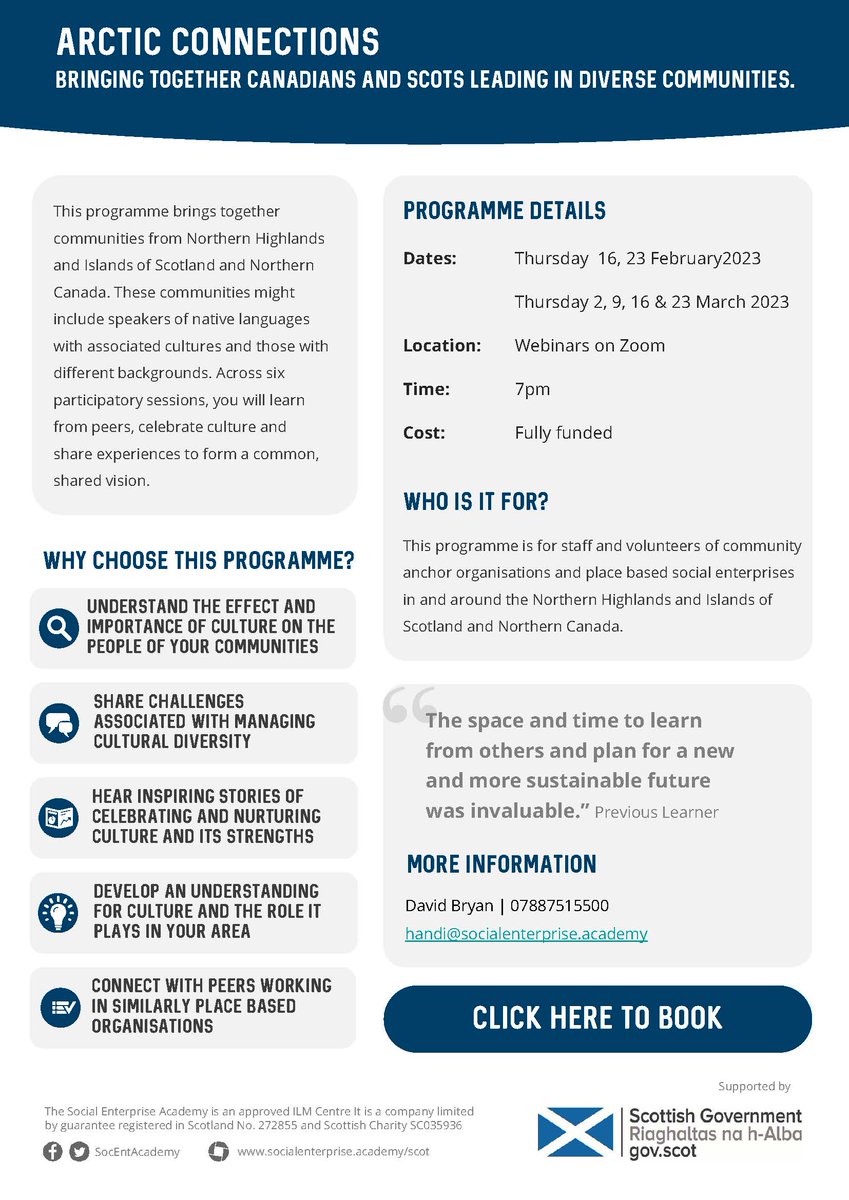 OuterHebCLLD's tweet photo. New year, new you? If you are looking to widen your horizons and meet new people while strengthening your own community, take a look at the fully funded Arctic Connections programme offered by the @SocEntAcademy. Siuthadaibh! https://t.co/JnO5AXqPpT