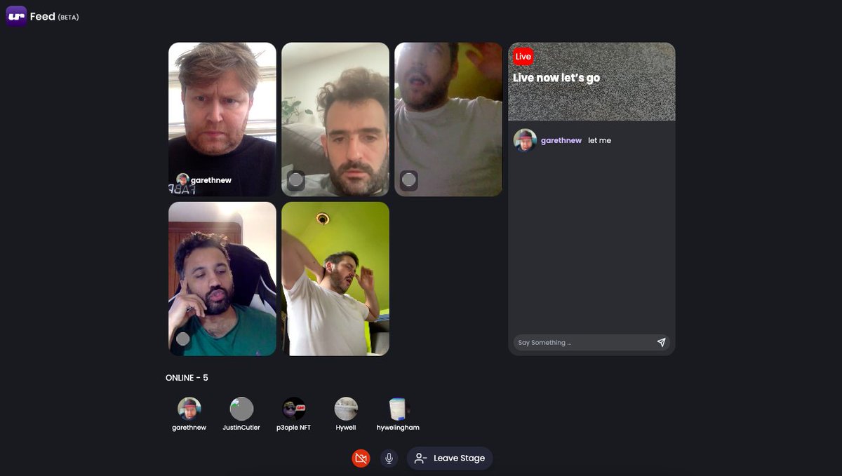 urFeedxyz's tweet image. Exciting end to the week.

Tested @urFeedxyz Live Shows on the web with the team.

We are pushing this feature to all users next week. 

Create live shows with up to 6 speakers and everyone earns a share of ownership in urFeed for participating.

#WeAllWinTogether