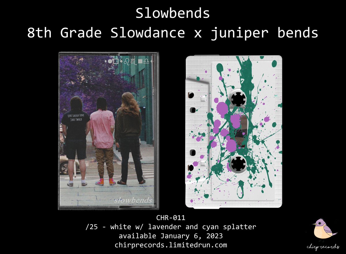 THE SLOWBENDS TAPES ARE AVAILABLE NOW GO GET EM!!!!
chirprecords.limitedrun.com/products/73719…