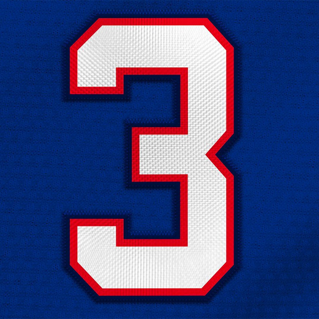 Large Jersey Number Patches