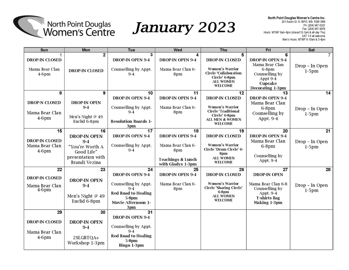 Here’s what’s happening in January!