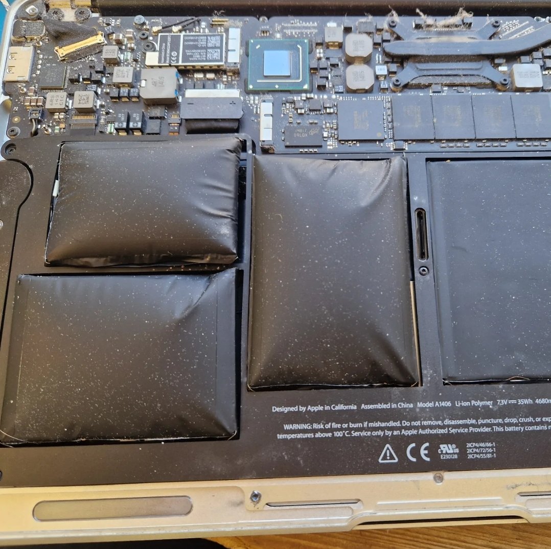 What to do with a swollen battery!

Removal and disposal of a swollen battery can be dangerous, but leaving a swollen battery inside a device can also cause serious harm. 

All batteries are hazardous waste and must be disposed of properly.

digitalactionnorfolk.org.uk