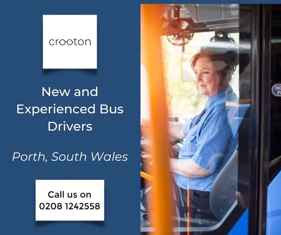 We are recruiting for New & Experienced Bus Driver, based in #porth, South Wales
£10.00-£11.20 p.h. + £2,000 Sign on Bonus 

Interested? Click the link below to find out more
zcu.io/4V22 

#busdriverjobs #traineebusdriver #jobsinporth #hiring #newyearnewjob