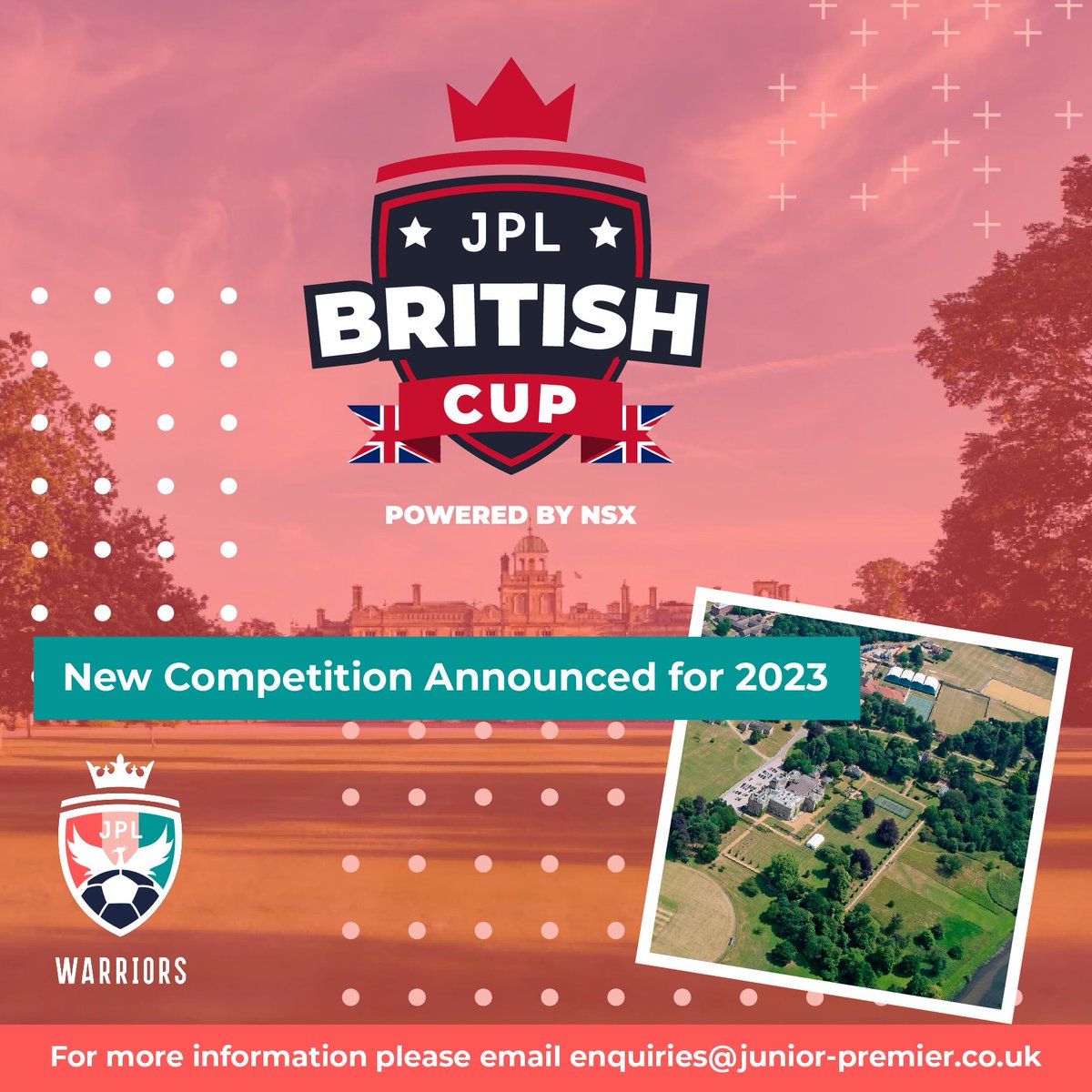 🏆 The 𝗝𝗣𝗟 𝗕𝗿𝗶𝘁𝗶𝘀𝗵 𝗖𝘂𝗽 is a new tournament for girls teams in 2023!  

Visit the link below to register your place at the inaugural event. 

✍️ form.jotform.com/223272803304346

#JPLBritishCup | @nsxgroup