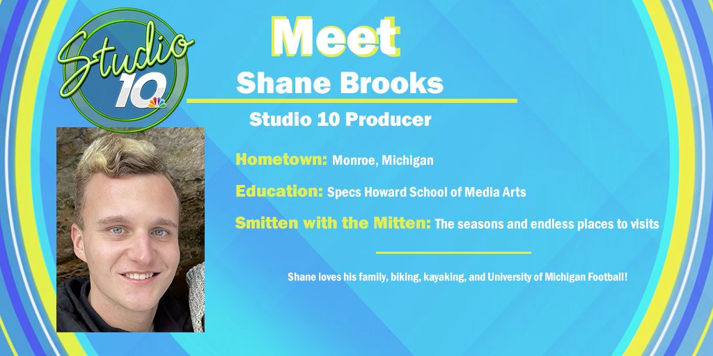 To end our #MeetTheTeam series with a bang; this is Shane! Check out what he loves to do below! He will be helping create our day-to-day content when we return on January 16th at 3:00PM. 

#Studio10