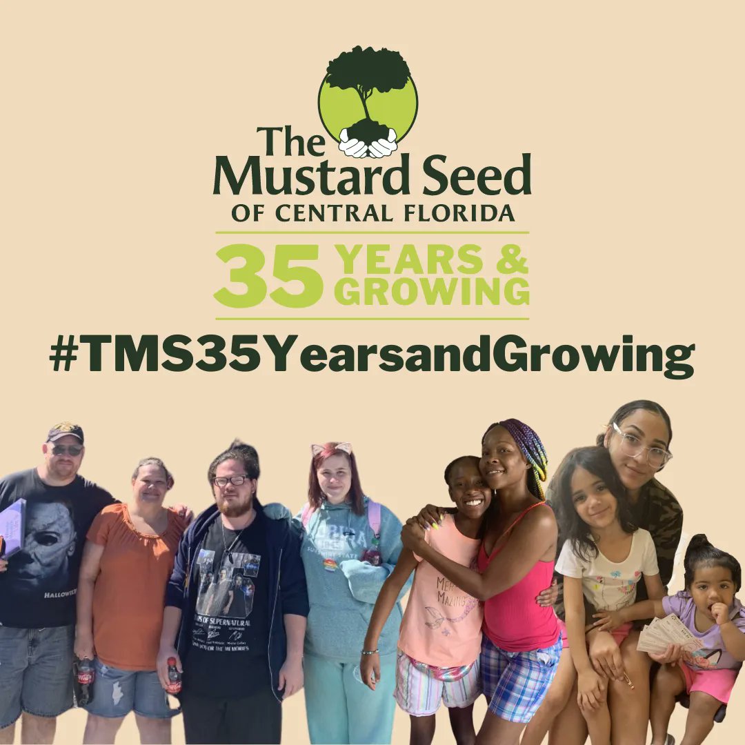 2023 marks the 35th anniversary of The Mustard Seed of Central Florida! Throughout this year, we will be sharing fun facts and exciting agency updates, and asking for you to share your favorite Mustard Seed stories! To share memories on social media, use #TMS35yearsandGrowing