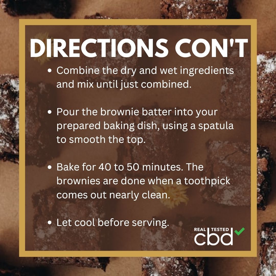 Satisfy your sweet tooth with this CBD brownie recipe! #CookingWithCBD #CBDedibles #CBDRecipes