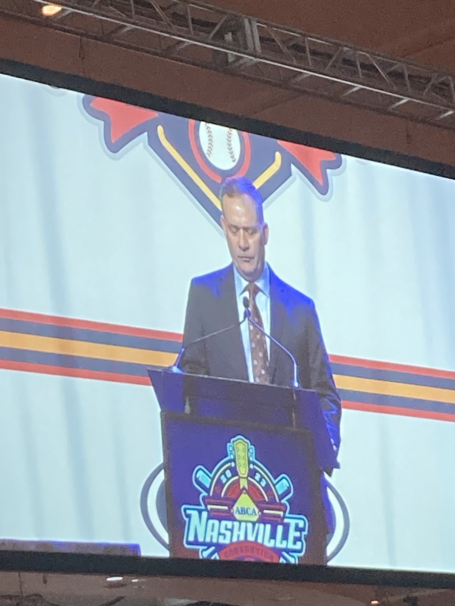 coachcase18's tweet image. ⁦@BabsonBaseball⁩ Coach Noone crushing it ⁦@ABCA1945⁩ national convention #ABCA2023