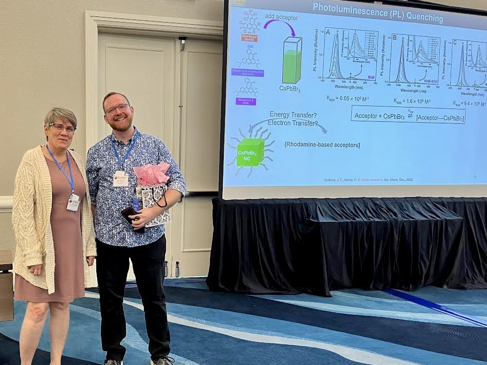 Congratulations to our postdoc @dubose_jeff for receiving the Gerhard Closs Student award from the Inter-American Photochemical Society!
Hope you enjoyed sunny Florida 🌴😎