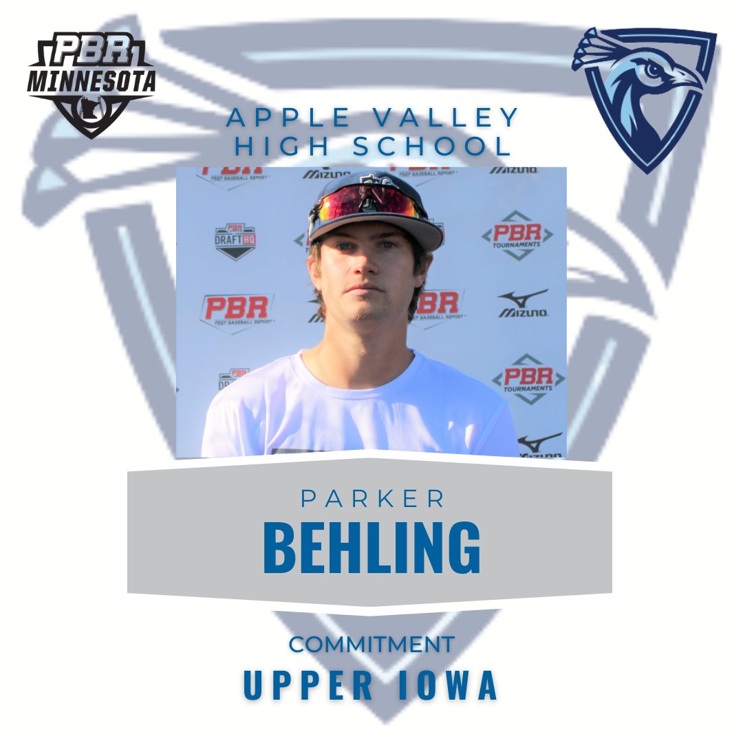 '23 Parker Behling <a href="/pbehling10/">Parker Behling</a>, OF, <a href="/AVBASEBALL/">AppleValleyBaseball</a> - commits to <a href="/UIUBaseball/">Upper Iowa Baseball</a> 

Bio 🔗bit.ly/3vHz39t