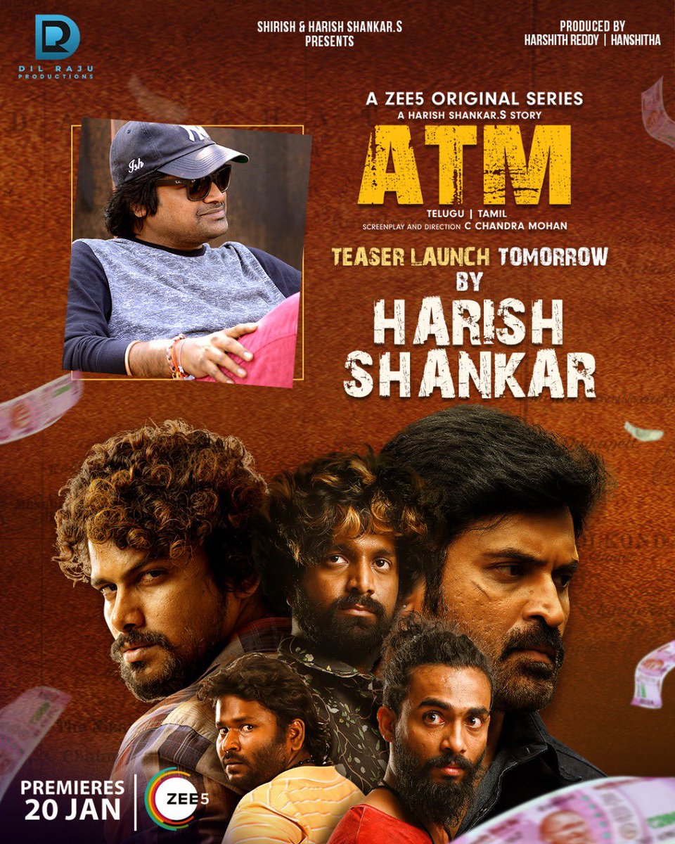 VJ Sunny (@vjsunnyofficial) on Twitter photo The showrunner himself! <a href="/harish2you/">Harish Shankar .S</a> to launch the teaser of #ATMOnZee5
#PaisalThoAata ki teaser thera theeybotunnam!
<a href="/actorsubbaraju/">subbaraju</a> <a href="/RoielShree/">Roiel Shree</a> <a href="/ravirajdance/">RaviRaj</a> <a href="/KrishnaBurugula/">Krishna Burugula</a> <a href="/DiviActor/">DiviNunchi</a>
<a href="/harish2you/">Harish Shankar .S</a> @chandramohan_c <a href="/ZEE5Telugu/">ZEE5 Telugu</a> <a href="/DilRajuProdctns/">Dil Raju Productions</a> #HanshithaReddy <a href="/HR_3555/">Harshith Reddy</a> <a href="/MoniC_/">Monica Moller</a> The showrunner himself! <a href="/harish2you/">Harish Shankar .S</a> to launch the teaser of #ATMOnZee5
#PaisalThoAata ki teaser thera theeybotunnam!
<a href="/actorsubbaraju/">subbaraju</a> <a href="/RoielShree/">Roiel Shree</a> <a href="/ravirajdance/">RaviRaj</a> <a href="/KrishnaBurugula/">Krishna Burugula</a> <a href="/DiviActor/">DiviNunchi</a>
<a href="/harish2you/">Harish Shankar .S</a> @chandramohan_c <a href="/ZEE5Telugu/">ZEE5 Telugu</a> <a href="/DilRajuProdctns/">Dil Raju Productions</a> #HanshithaReddy <a href="/HR_3555/">Harshith Reddy</a> <a href="/MoniC_/">Monica Moller</a>