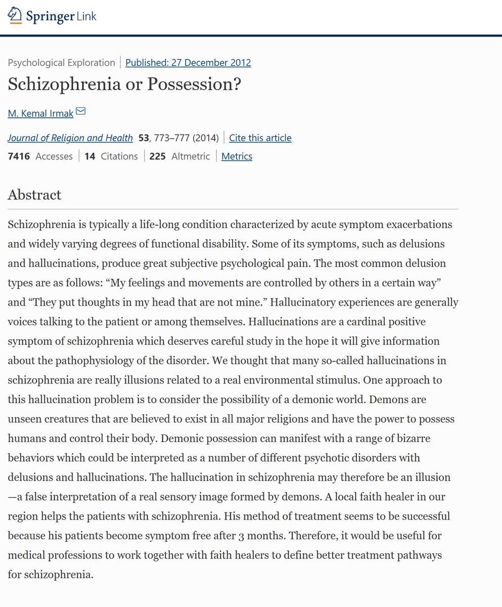 jonathanstea's tweet photo. Please remember that schizophrenia is not demonic possession no matter what you read in pseudoscientific journals. 😒 https://t.co/f7HPIjPF26
