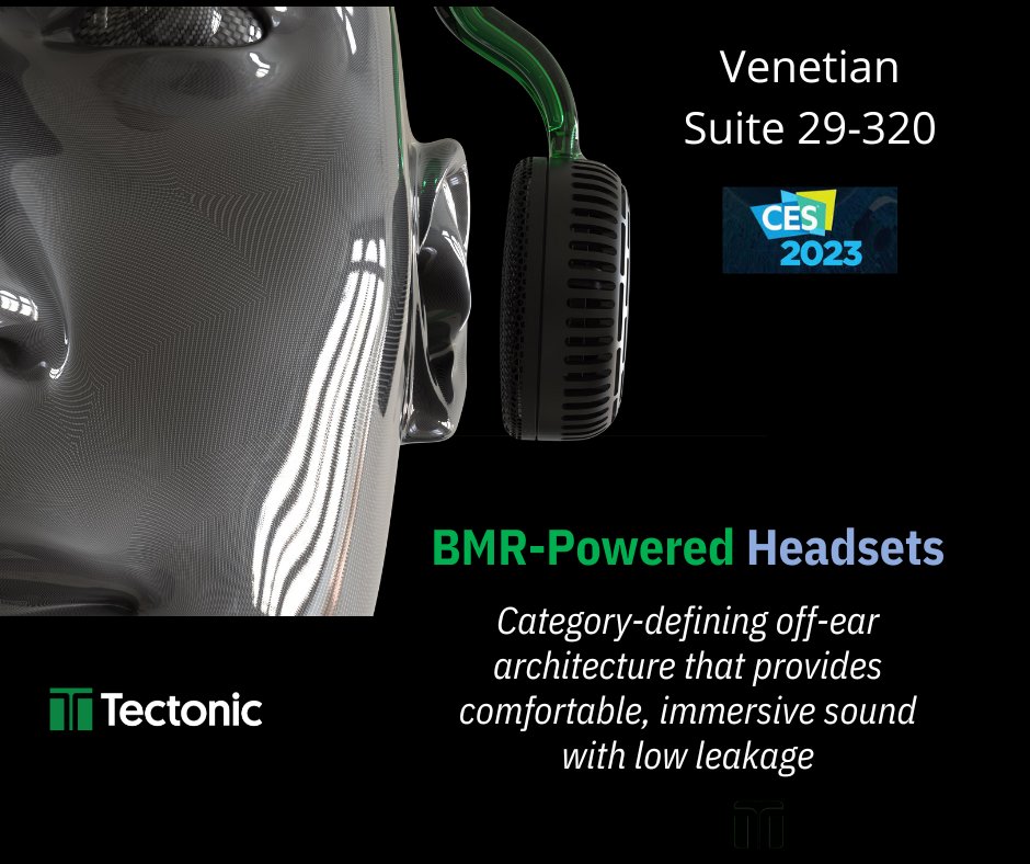 Tectonic Audio Labs (@tectoniclabs) on Twitter photo Learn more about our BMR audio solutions for off-ear headsets at #CES - <a href="/VenetianVegas/">The Venetian Resort Las Vegas</a>, Suite 29-320.
#CES2023 #consumerelectronics #headset Learn more about our BMR audio solutions for off-ear headsets at #CES - <a href="/VenetianVegas/">The Venetian Resort Las Vegas</a>, Suite 29-320.
#CES2023 #consumerelectronics #headset