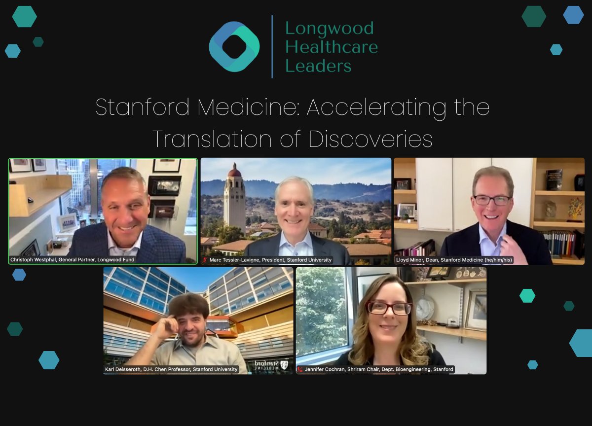 Wonderful insights and leadership from @Stanford @StanfordMed @CochranLab @KarlDeisseroth @drcwestphal #Longwoodhealthcareleaders
