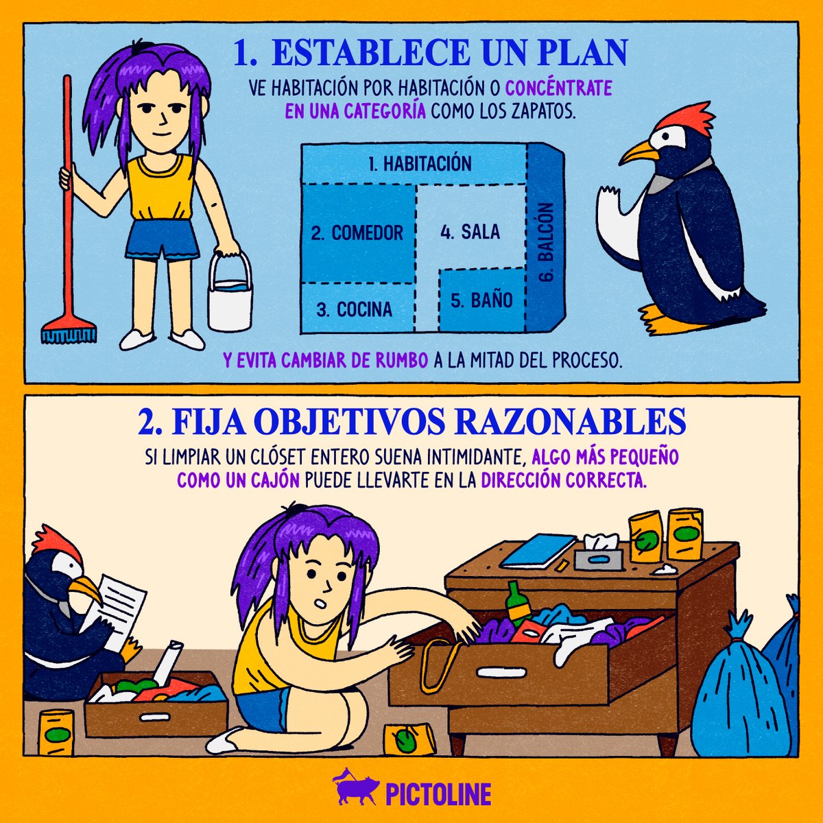 pictoline's tweet photo. Esto sí ✅ Esto no ❌ Esto a donar 📦

Consejos para deshacerte de cosas que no necesitas y empezar el año reorganizando tu espacio ✨: https://t.co/tkPTigdEDp