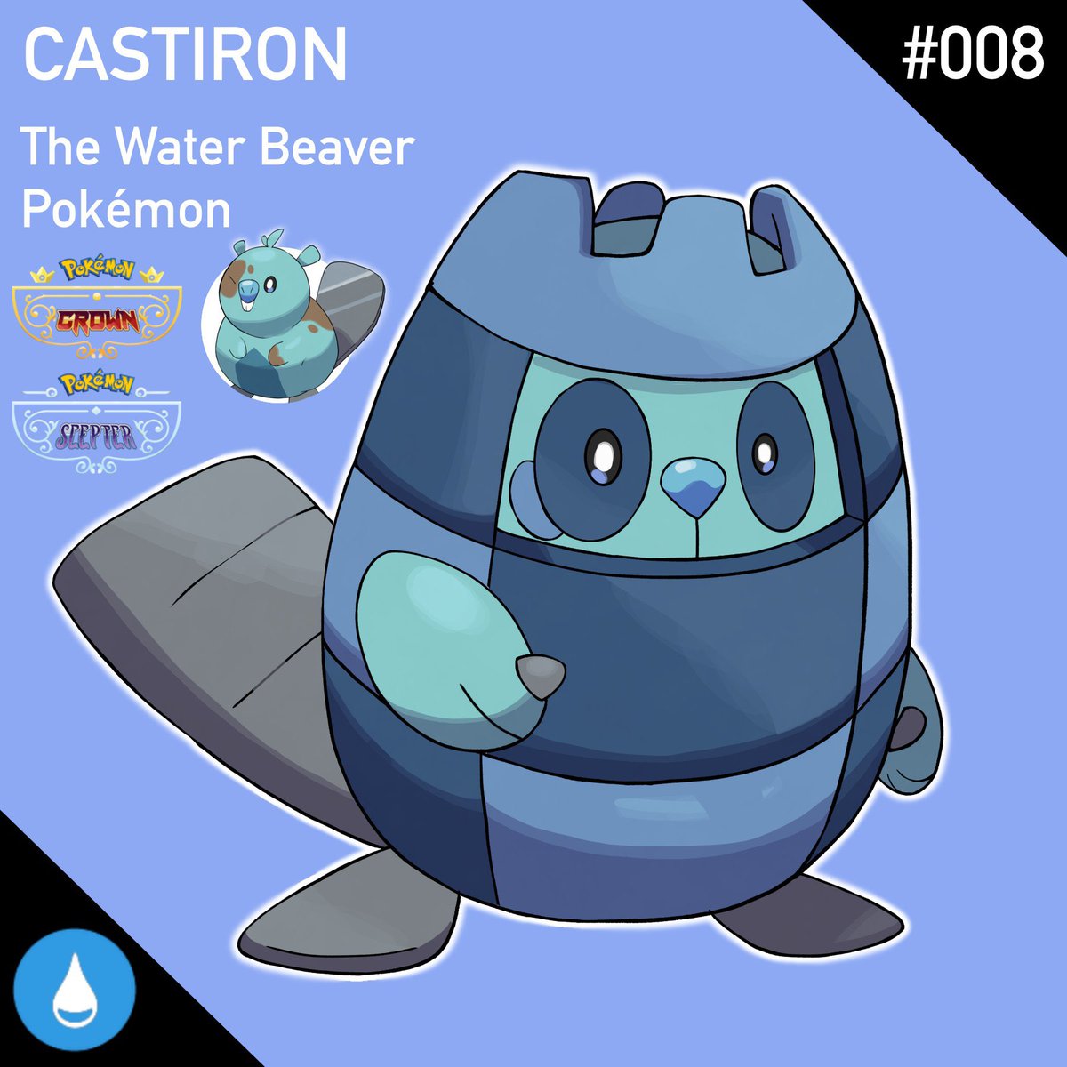 ShinrinRegion's tweet photo. Meet Castots evolution
Castiron! + Shiny form

It fashions mud and stones into hard bricks to protect its vulnerable body. These bricks are as hard as steel and can deter any blow

Final Evolutions next?👀

#fakemon #pokemonart https://t.co/iRB5qzdCUm