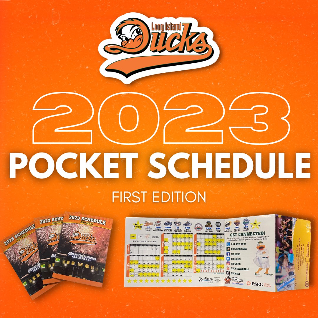 Long Island Ducks on Twitter "IT’S HEREEEEE!🤩🗓 The first edition of