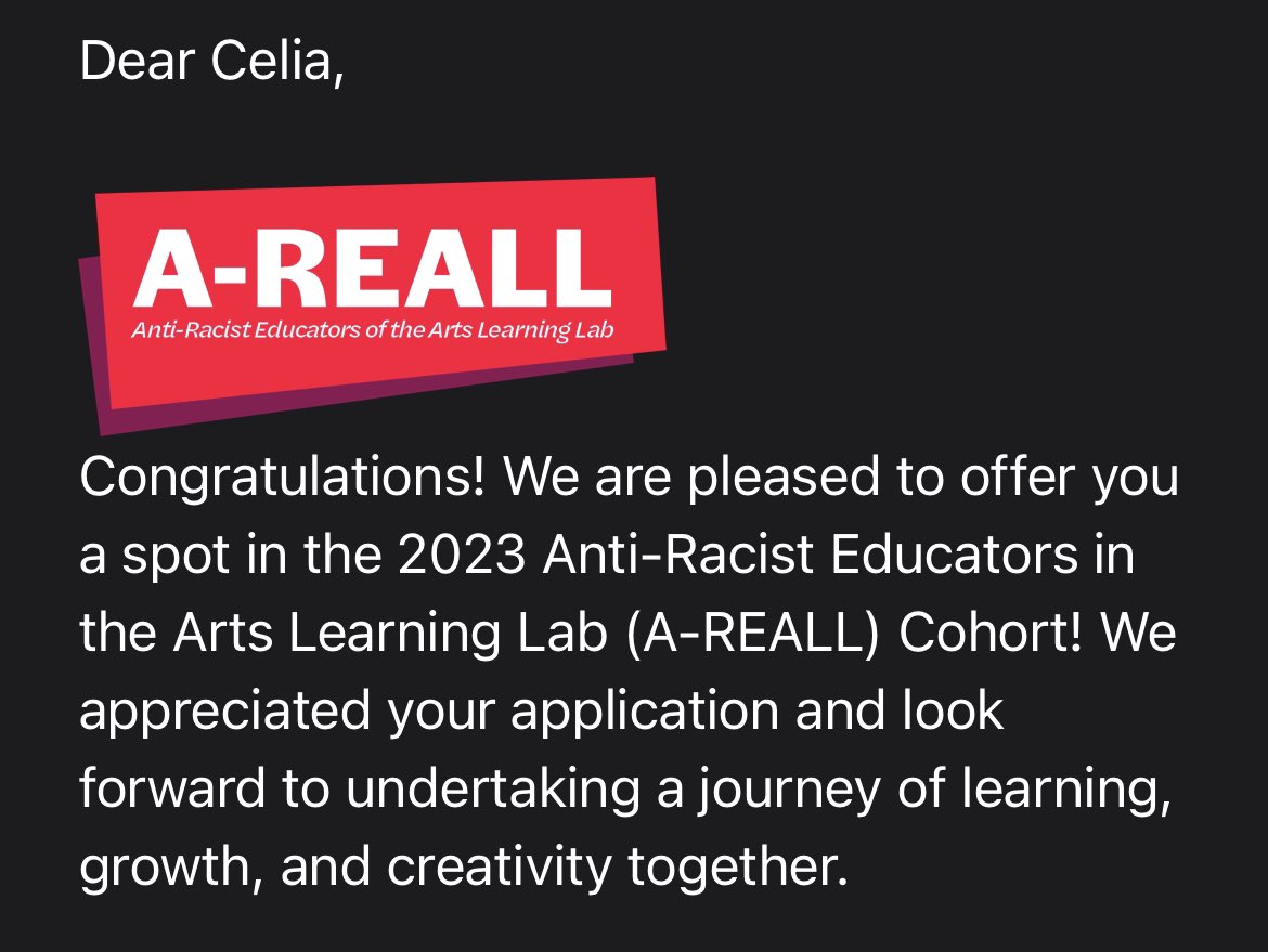 Grateful for this opportunity @ArtsEdMaryland! Excited to collaborate with and learn from my MD colleagues in this crucial work for our students.