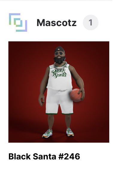 blacksanta's tweet photo. In supporting @mascotzfanclub and the @blacksanta IP . I have minted one of the @mascotzfanclub NFTs ! 

#NEAR @NEARProtocol  @FewandFarNFT https://t.co/LOvKwmeCUG