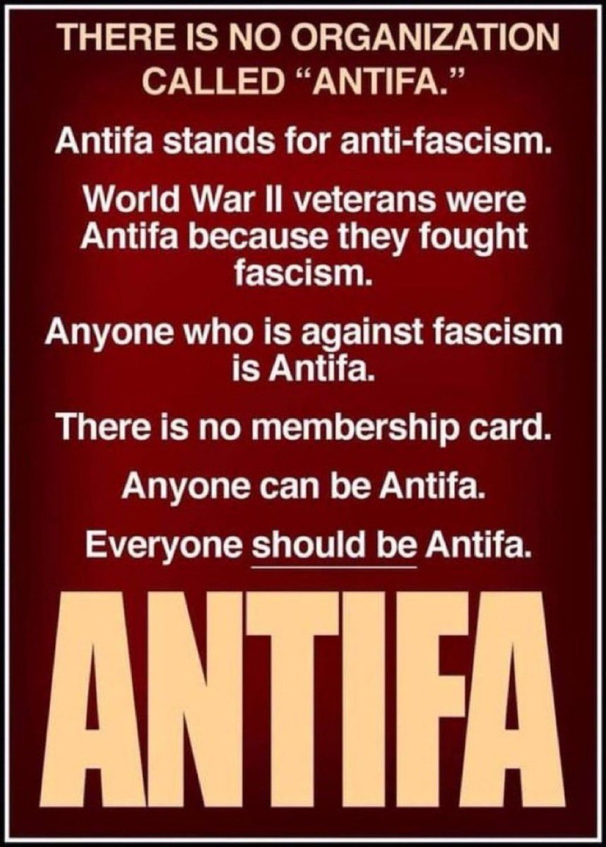 Whenever I’m told by anyone that ANTIFA was responsible for storming the capitol on J6, my response is “ not true, I couldn’t make it”. I’ve been ANTIFA since joining the US Navy in 75. When did you become ANTIFA? 🇺🇸