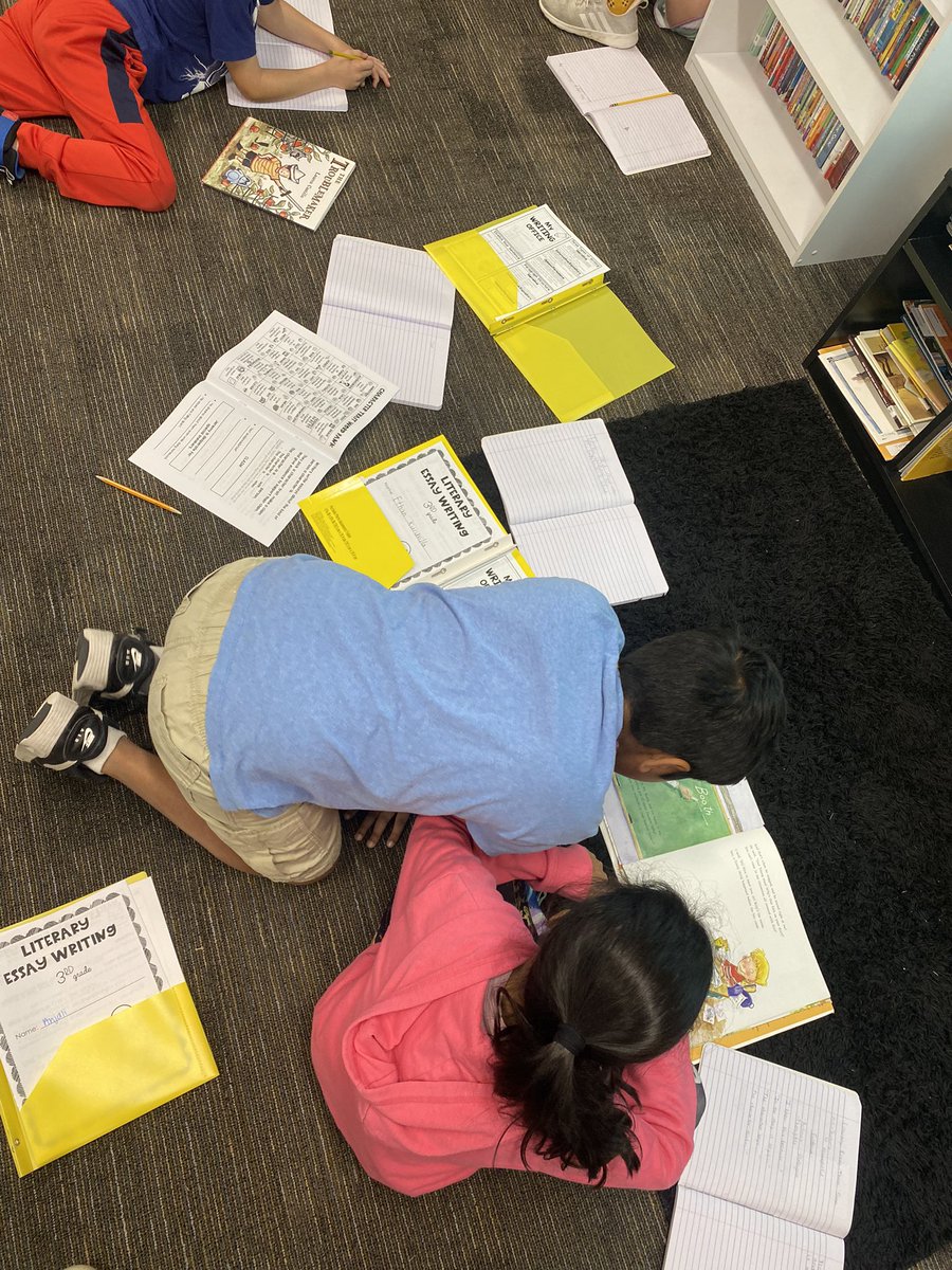 Practicing Literary Essays today! #mje #iteachthird #partnerwriting
