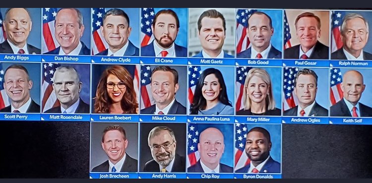 The heroes of our House, standing strong for America First values! Thank you for not giving in to the pressure!