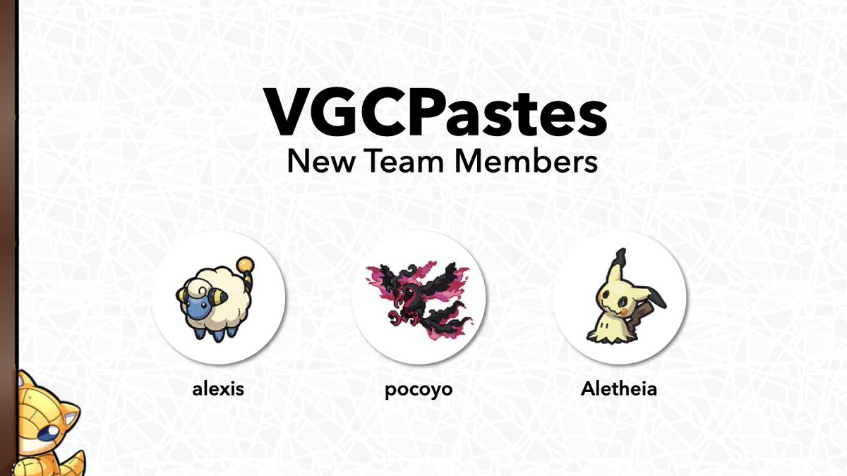 Tiny announcement: We have expanded our team! Please join us in welcoming our new teammates, <a href="/baaaaat_/">alexis✨</a>, <a href="/_pocoyoooo/">Kny</a> and <a href="/AletheiaVGC_Aed/">AletheiaVGC</a>! 🥰

We're looking forward to working on more exciting projects this year!