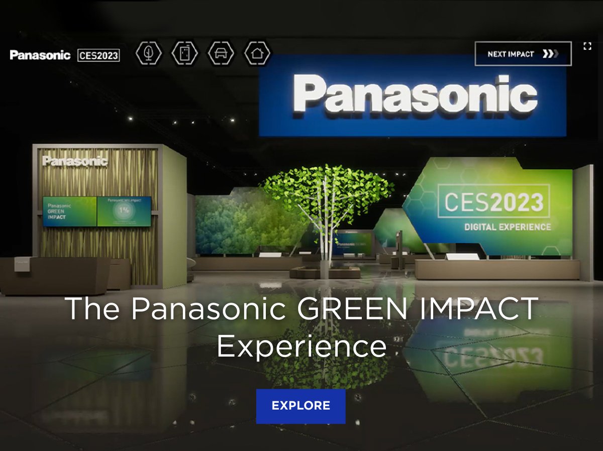 Explore The Panasonic GREEN IMPACT Experience here na.panasonic.com/explore and discover how Panasonic continues to focus on positive contributions, not only to consumers but also the world. – much like the Hussmann Promise. #environmentalsustainability  #CES2023