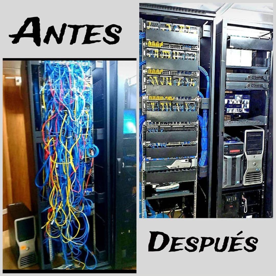 VaquerosPO's tweet photo. #Publicidad • #fsystems_ Reordenamiento de cableado y equipos en rack. #cableadoestructurado https://t.co/7gGWzmAFMe