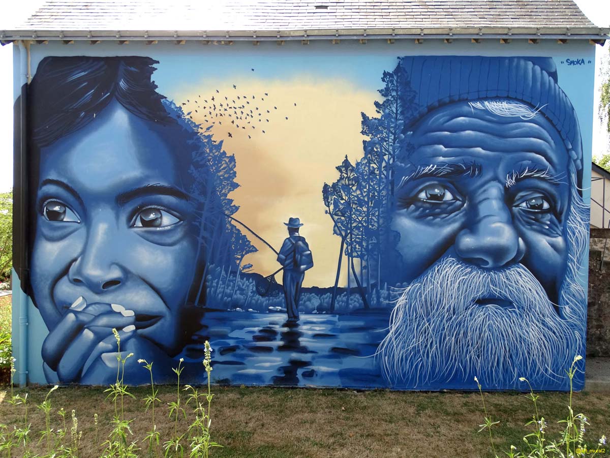 Art_mural's tweet photo. #Mouzeil #LoireAtlantique "La lecon de pêche" Superbe fresques et portraits par #Smoka #100Pression
En savoir + en suivant ce lien : https://t.co/QHucdM9Ghj https://t.co/wBba3QwNzj