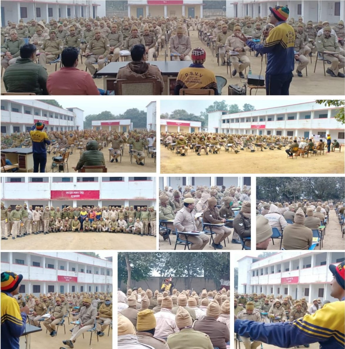 instructor_v's tweet photo. क्रांतिधरा मेरठ में दिनांक 05/01/2023 को 6th वाहिनी पी.ए.सी (PAC) पुलिस फोर्स में उपस्थित समस्त वरिष्ठ अधिकारियों एवं जवानों को आदि विषयों पर विशेष उद्बोधन।
🌱
वर्तमान में अच्छी जीवनशैली के लिए योग के सही स्वरूप को समझना प्रत्येक के लिए जरूरी।
 मुद्रा विज्ञान चिकित्सा-एक वरदान। https://t.co/ZCM1xuO4Nk