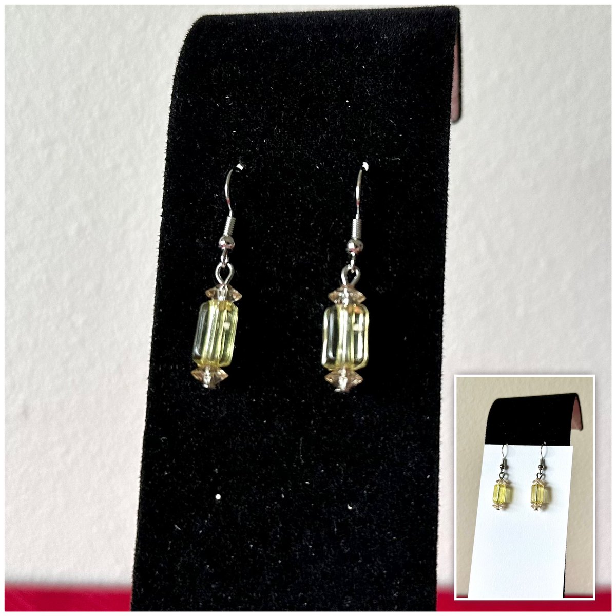 Simple Yellow Earrings
(Lighting can affect how these earrings look)

Available in my Square shop:
justaskcassie.square.site/product/simple…

#simpleearrings #yellowearrings #yellow #earringsoftheday #jewelry #simplejewelry #yellowjewelry #simplejewelry #uniquejewelry #uniquegifts #uniqueearrings