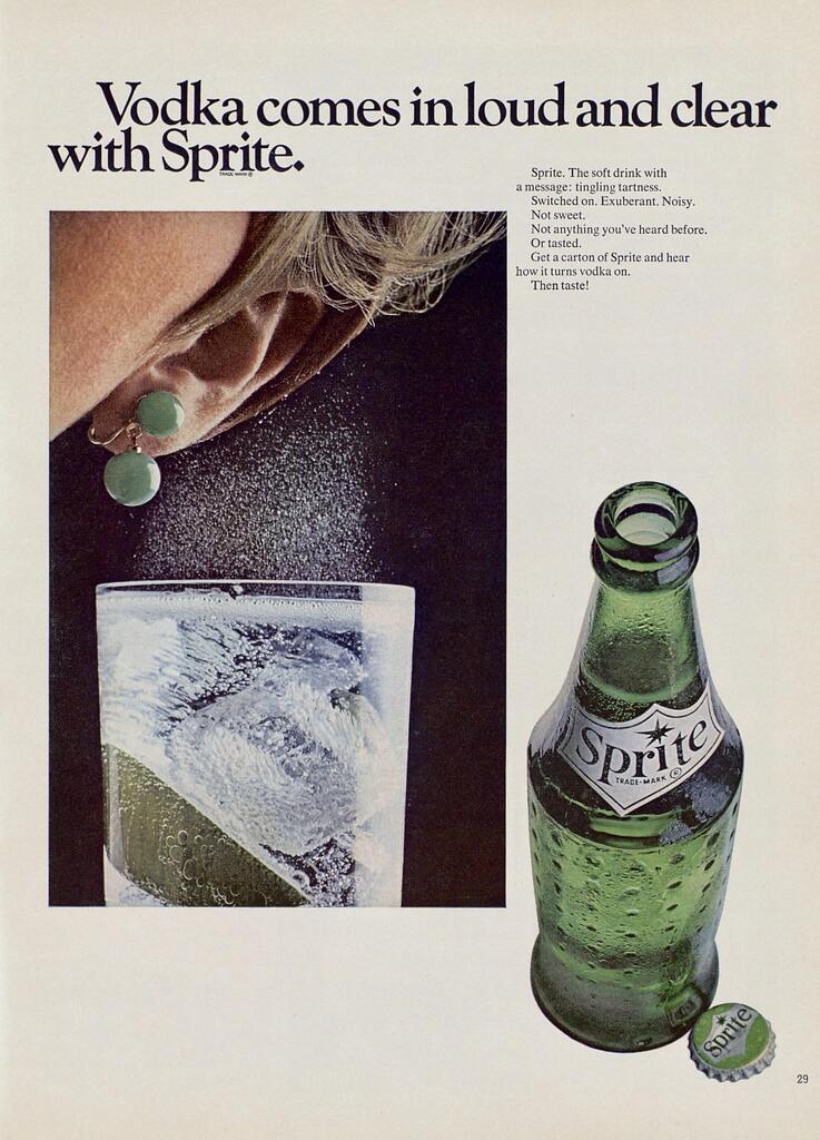 Sprite (1968) #adland #adlandthrowback #vintagead