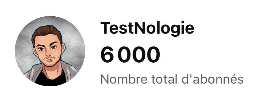 TestNologie's tweet photo. On vient d’atteindre les 6000 personnes sur la chaîne YouTube 🔥 Merci pour tout le soutient que vous m’apportez 🙏🏻 
En route pour les 10k!!! https://t.co/dmeFq9mHe6