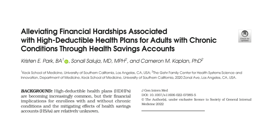 USCGehrCenter's tweet photo. Congratulations to former Gehr student innovator, Kristen Park, along with mentors, @CameronMKaplan and @SalujaSonali, on publishing with @SpringerNature in @JournalGIM.
https://t.co/kh954A8G8p
@KECKSchool_USC @USC | #MedTwitter #research https://t.co/EiBQAtRAbW