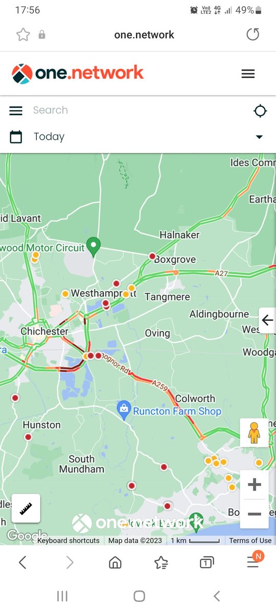 Sussex Traffic Watch on Twitter "A27 Chichester bypass Queuing