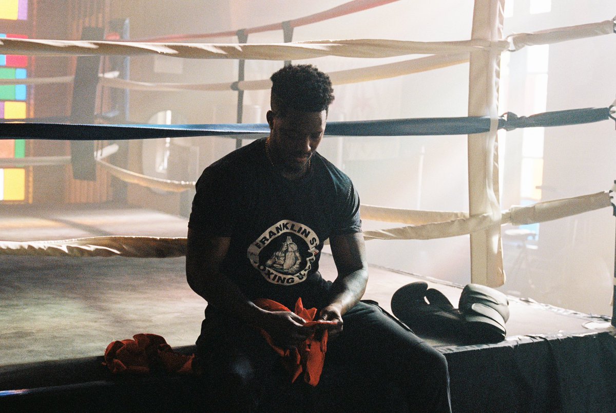 BTS from a boxing shoot.