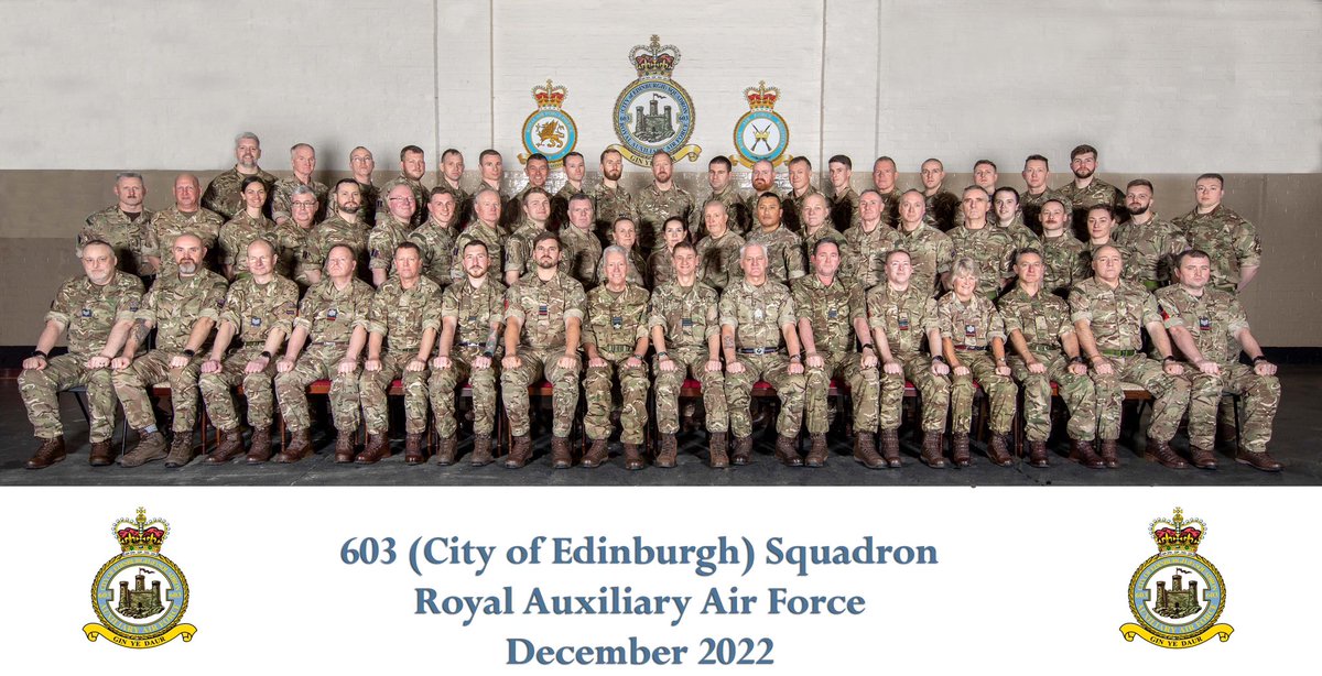 603 Squadron Phase 3 and HQ personnel on the list training weekend of 2022 #GinYeDaur