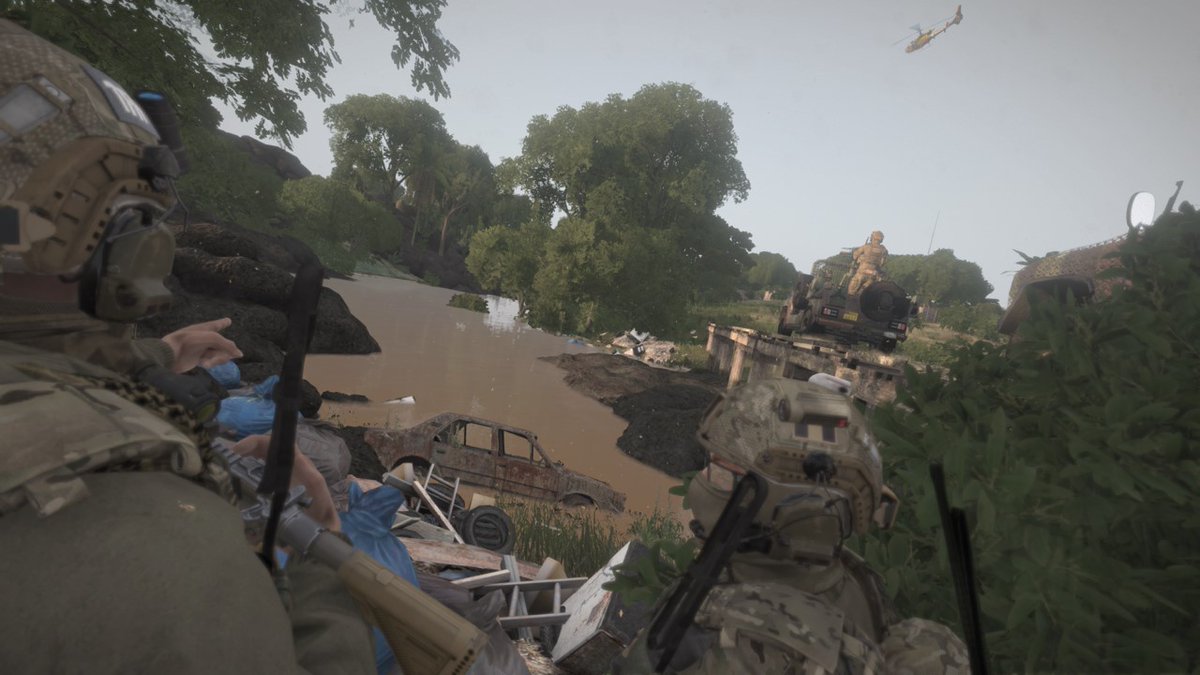 🇫🇷 Pont clair. Appuie en place
🇬🇧 Clear bridge. Support in place
#Arma3 #1RPIMa #COMFST #milsim