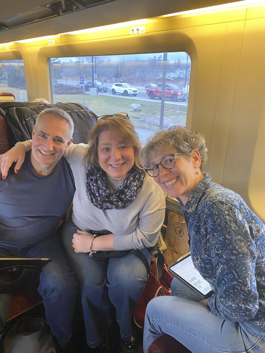 Happy Friday! On the train today!! #famtime #viarail